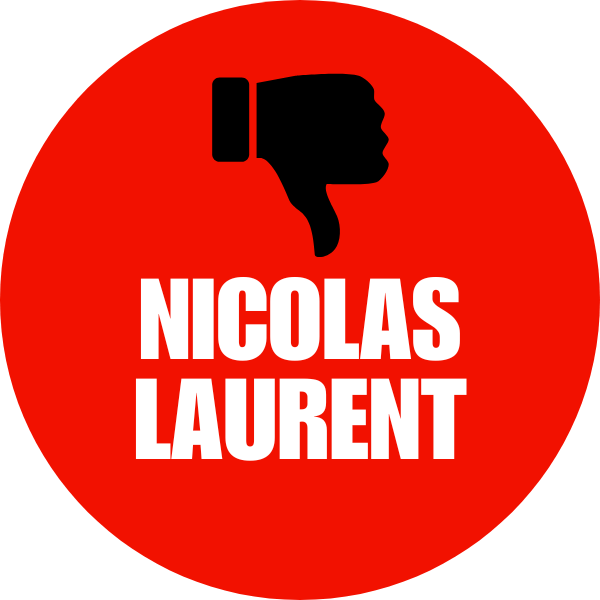 Pins - J'abhorre Nicolas Laurent [ROUGE]